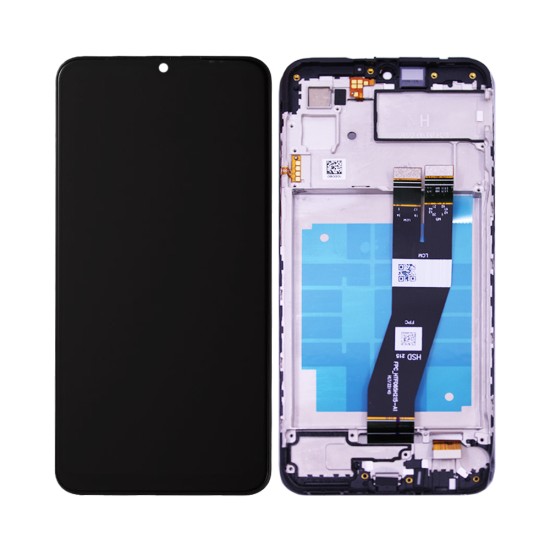 Touch+Display+Frame Samsung Galaxy A03 2022/A035G Preto Flex Service Pack Black